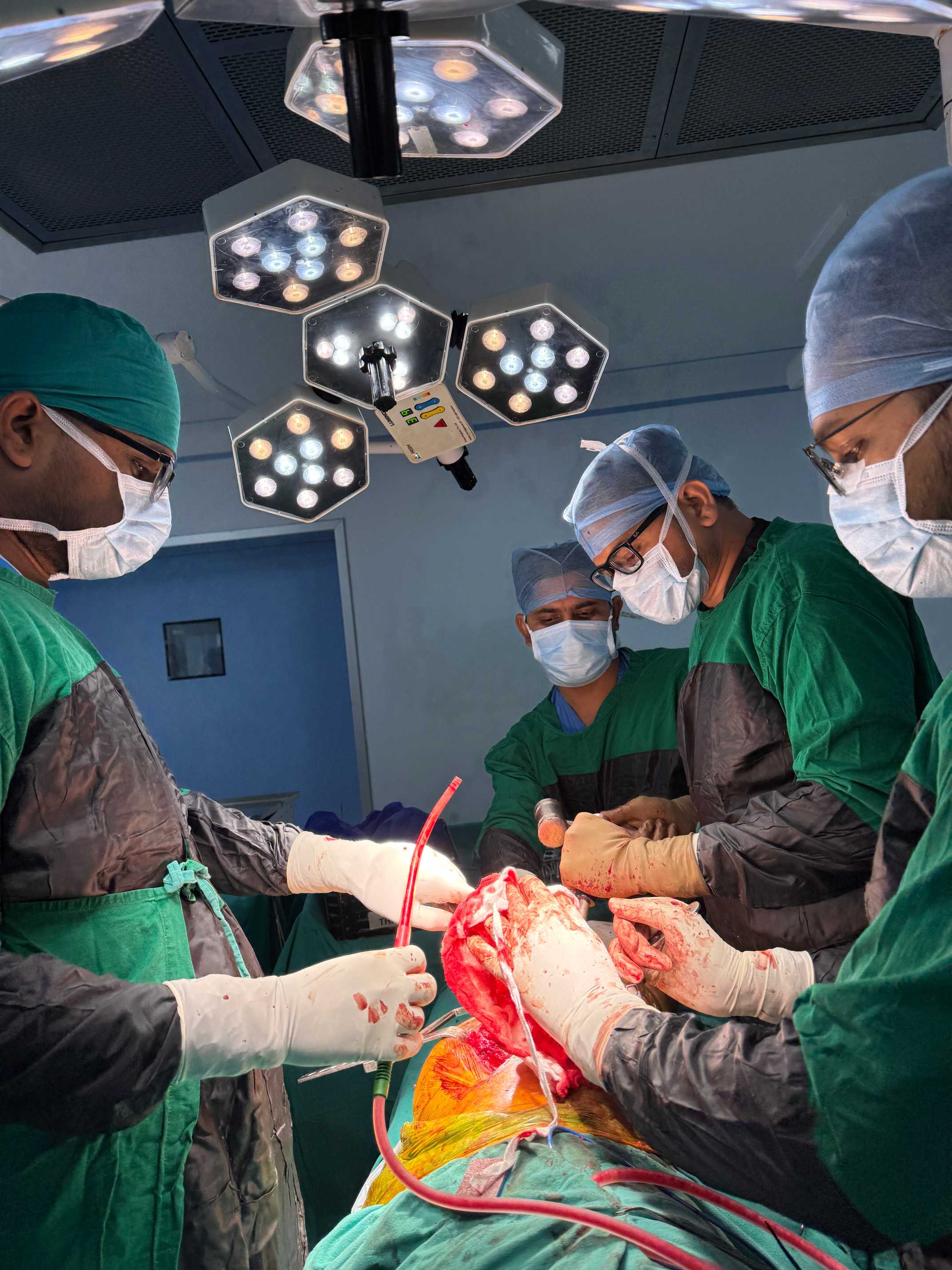 Patient smiling and walking after spine surgery